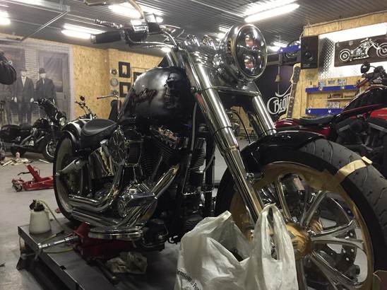 BigTwin Процесс создания кастома на базе Softail Fat Boy 2014 