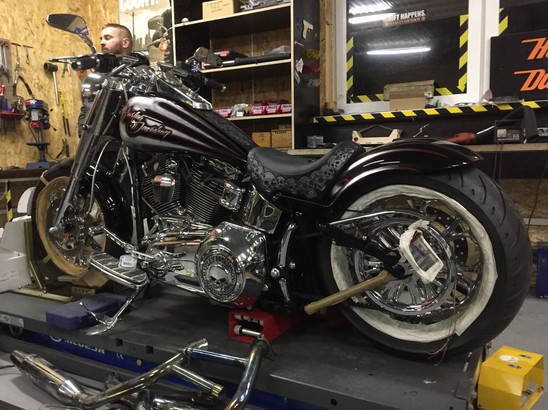BigTwin Процесс создания кастома на базе Softail Fat Boy 2014 