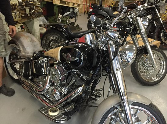 BigTwin Процесс создания кастома на базе Softail Fat Boy 2014 