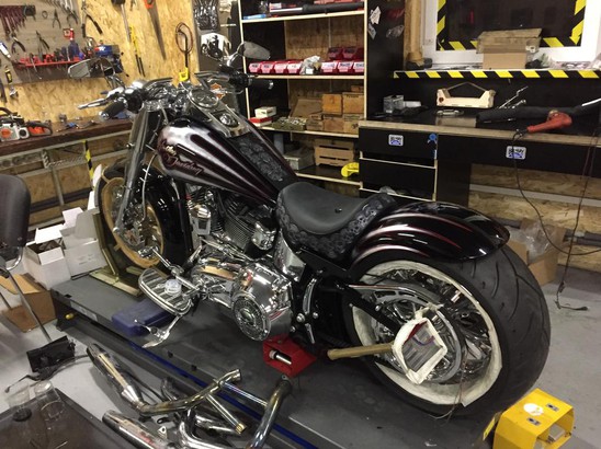 BigTwin Процесс создания кастома на базе Softail Fat Boy 2014 