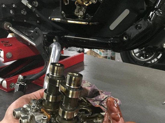 BigTwin Замена распредвалов на Harley Davidson Dyna Street Bob 2014 