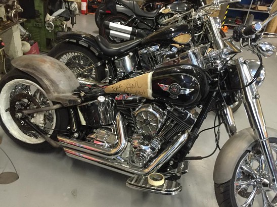 BigTwin Процесс создания кастома на базе Softail Fat Boy 2014 