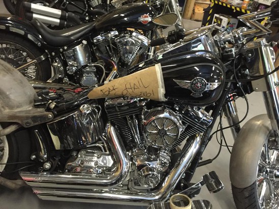 BigTwin Процесс создания кастома на базе Softail Fat Boy 2014 