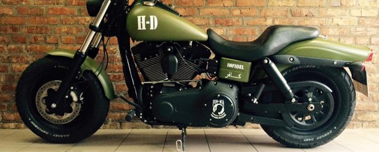 BigTwin Repair Gatage  Проект от Smola Choppers - Harley-Davidson Fat-Bob -Infidel